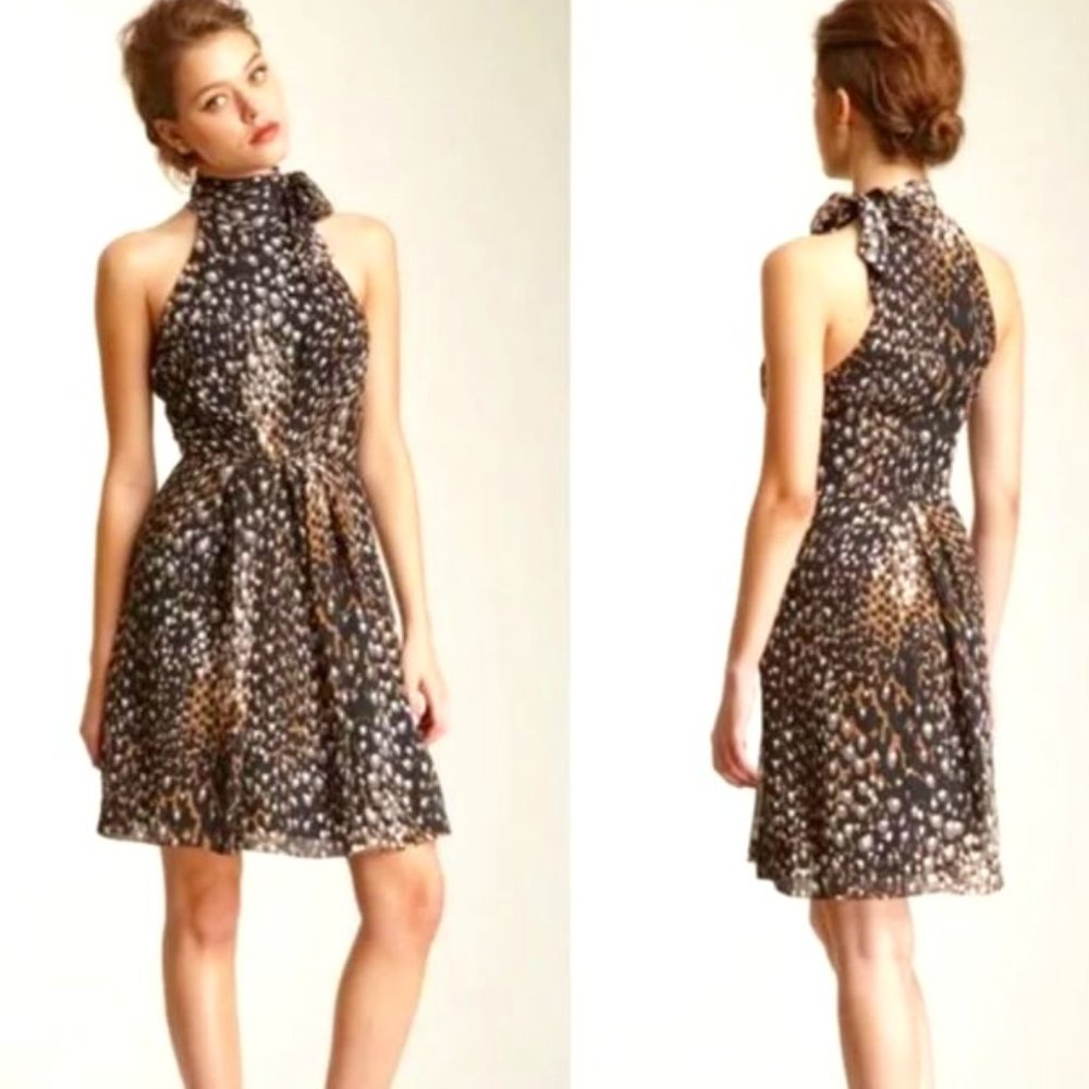 Trina Turk Madam Blanche animal print cocktail dress